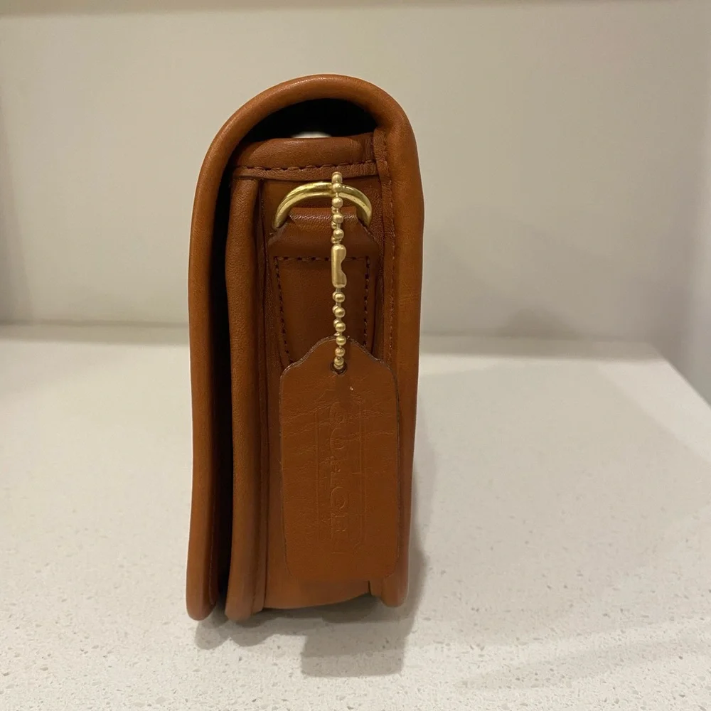 Vintage Coach Penny Pocket 9755 Purse British Tan - Picture 4 of 12